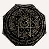 Golden Pentagram Symbol Tapestry - Mystic Alchemy Decor Umbrella, Christmas Gift Y358