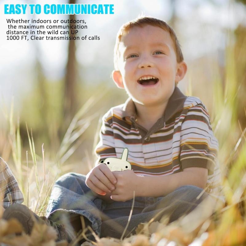 Non-Toxic Cartoon Dinosaur Children'S Walkie-Talkie 300M Long Range Baby Radio Phone Toy Interactive Electronic Toys For Children Kids Gifts
