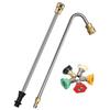 5x Nozzles Spray Lance Pressure Washer Angled Extension Wand for Karcher K2-7