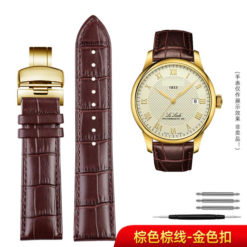 Men's Strap For Tissot 1853 T41 Tudor Casio Mido IWC Business Genuine Leather Watch Chain Watchband 19mm 20mm 21mm 22mm 23mm 24