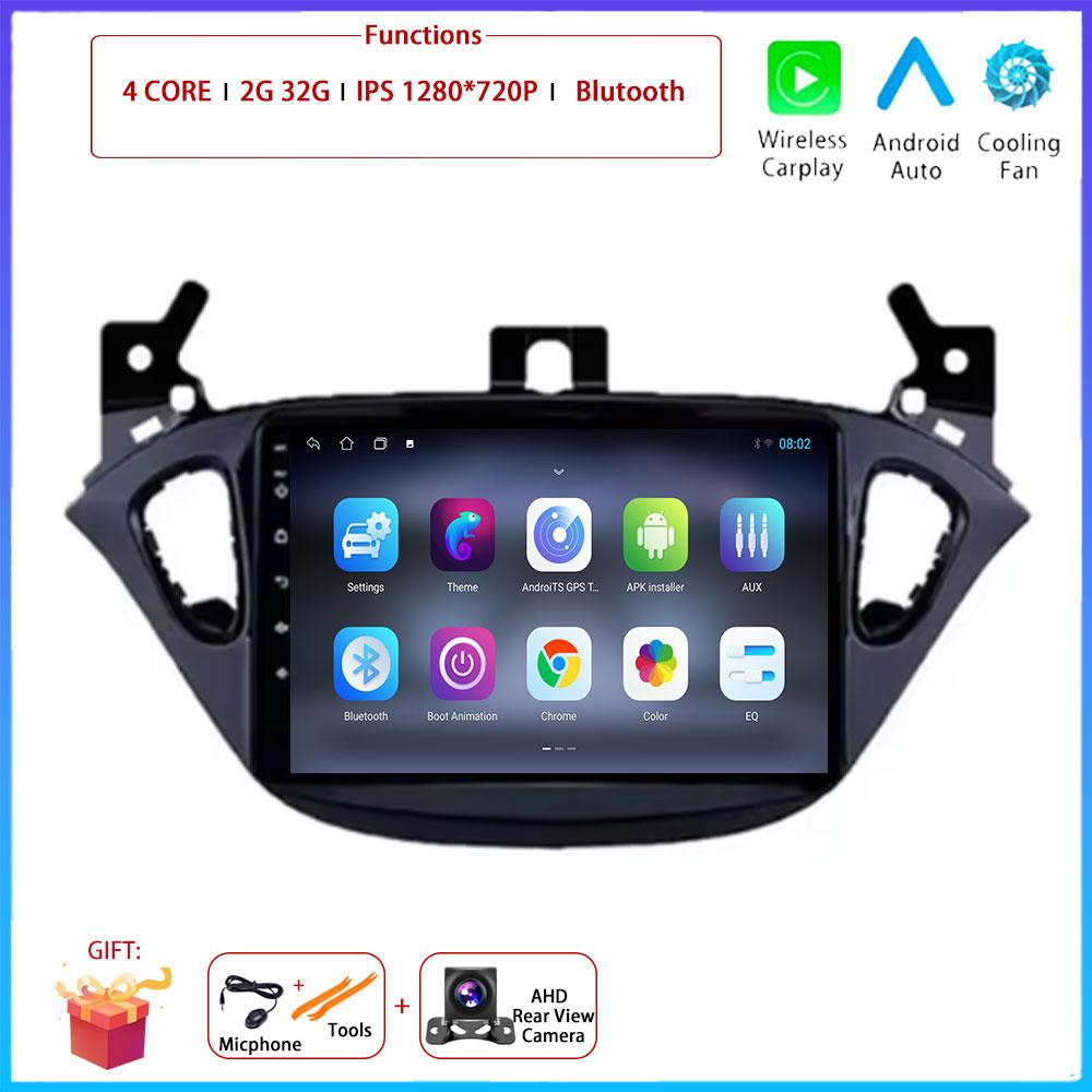 9“ For Opel Corsa E 2014 2015-2019 Car 4G Android OS Radio Stereo Multimedia Video GPS Navigation Player QLED Screen BT 5.0 Wifi