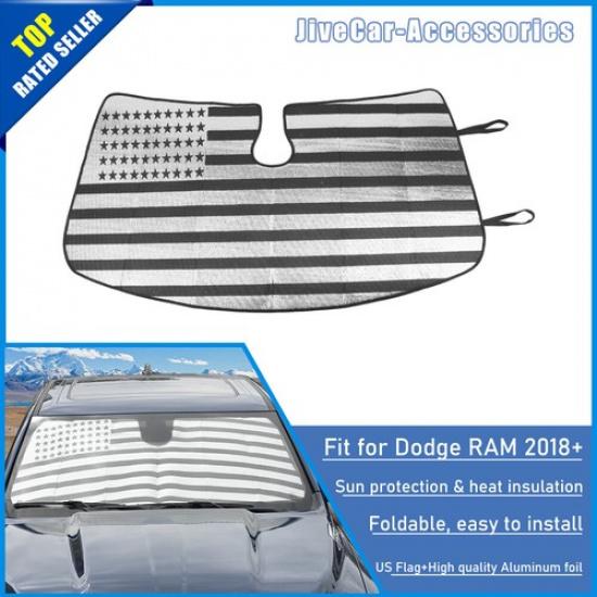 Car Front  Window Windshield Sun Visor Shade UV Heat Blocker for RAM 1500 2018+