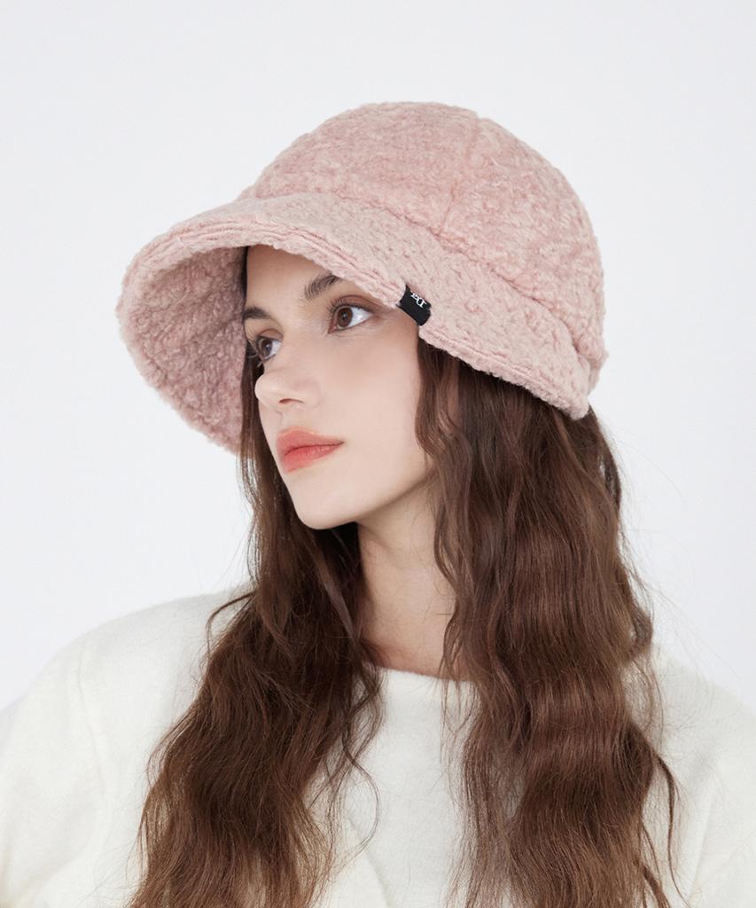 ULUK Lucida Black Label Fleece Boucle Bonnet Hat_Pink