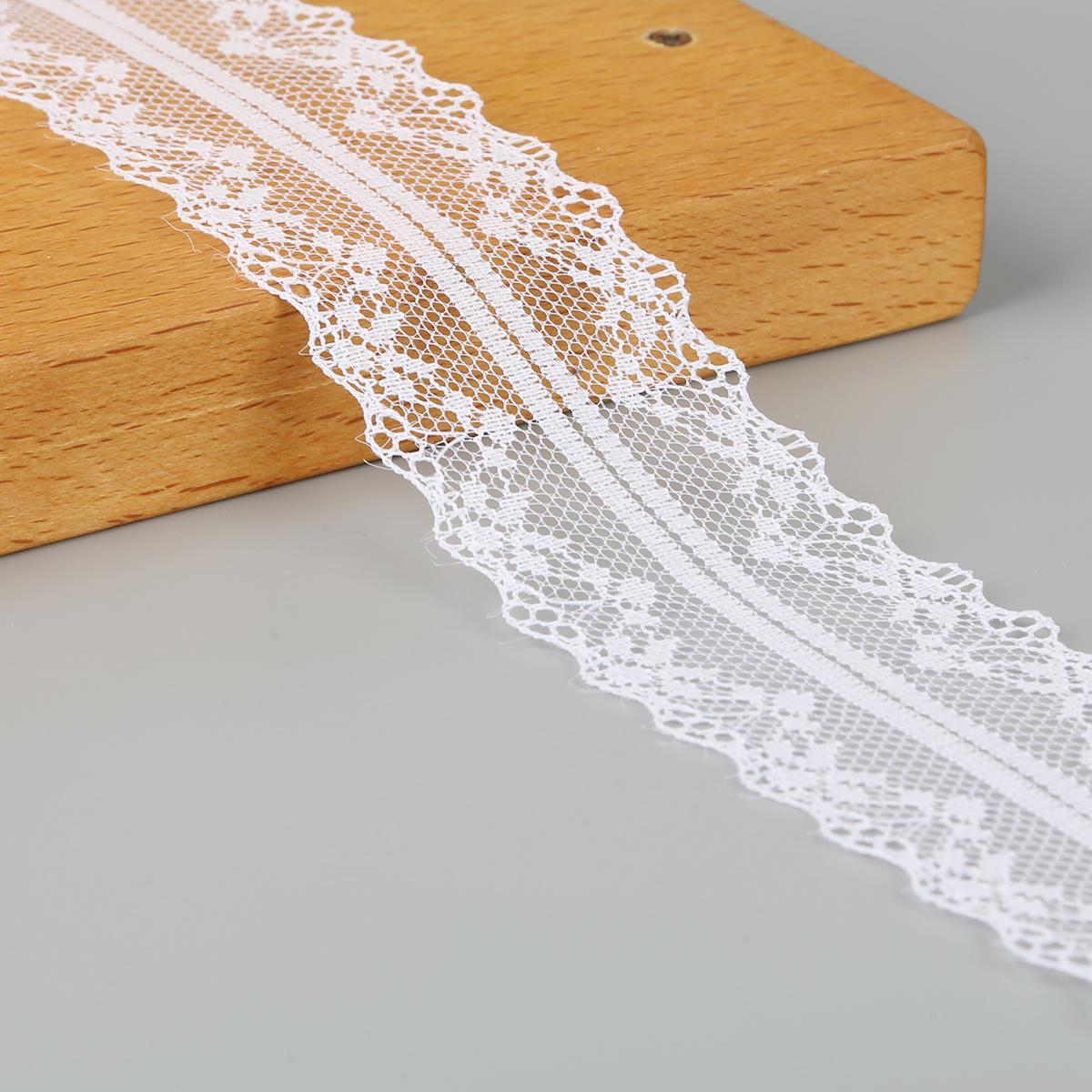 

10 ярдов/пакет полиэстер кружева DIY одежда аксессуары для волос ткань ручной работы Width: 4 cm Length: 9 m