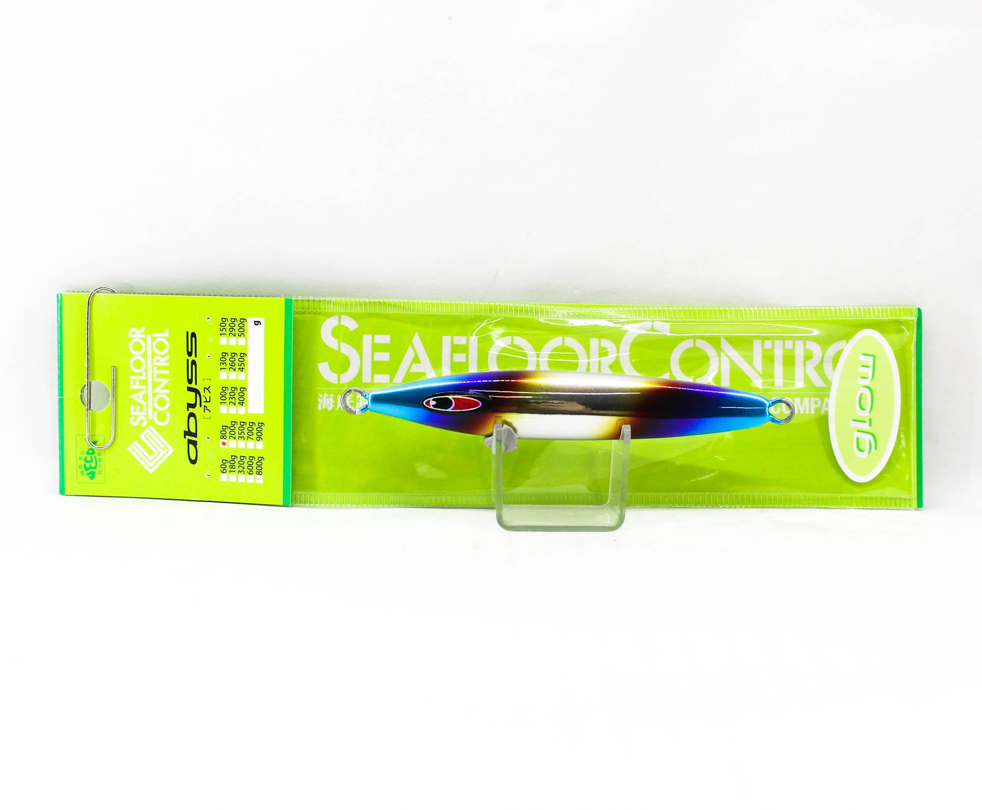 Seafloor Control Metal Jig Abyss 80 grams Titan Red Pearl Zebra Glow (5788)