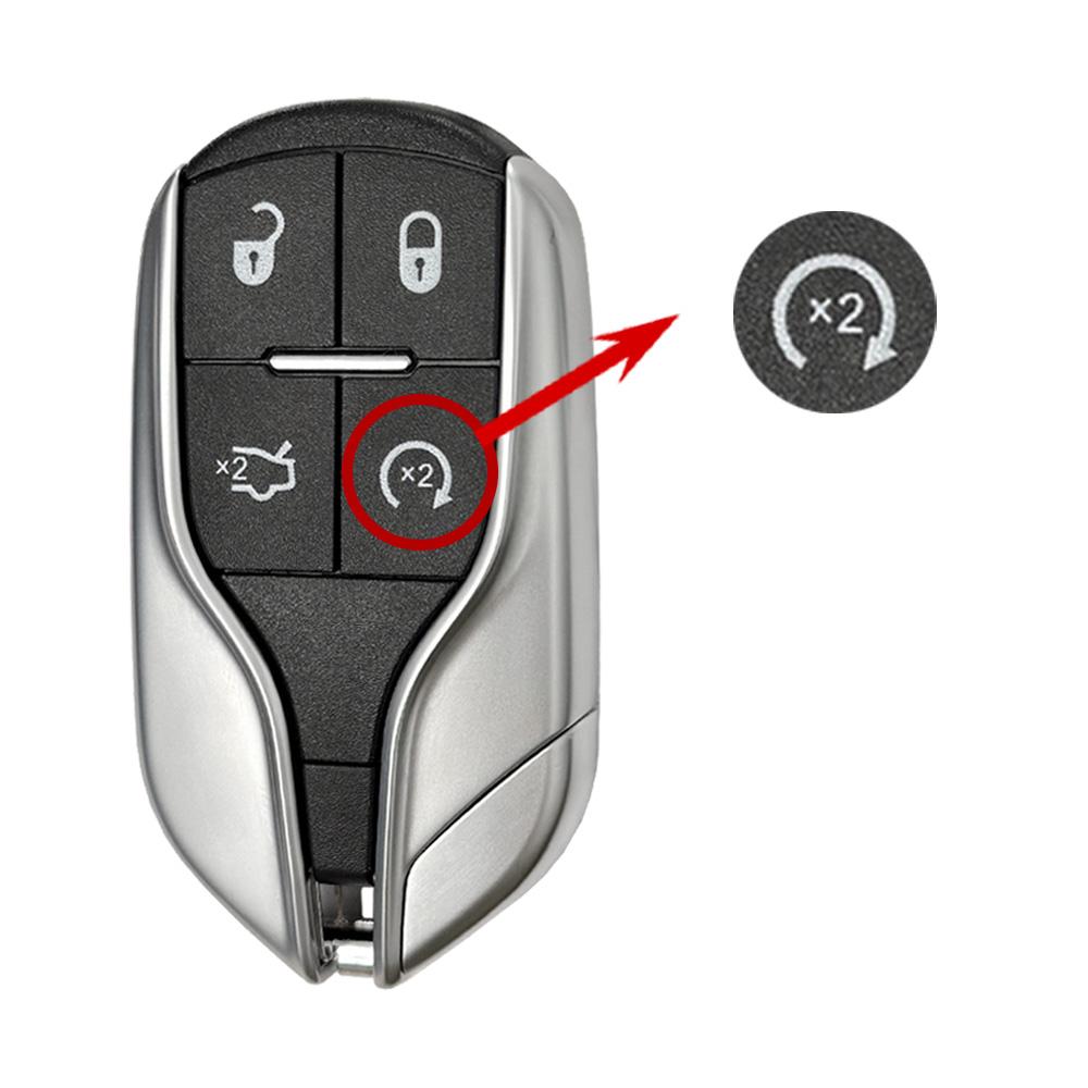 For Maserati Quattroporte Ghibli Levante 4 buttons 433Mhz PCF7953 PCF7945 46 Chip Smart Remote Car Key M3N-7393490 x2 Buttons