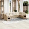 VidaXL Garden Lounge Set with Cushions 10 Pcs, Patio Sofas, Patio Furniture Set, Outdoor Furniture, Beige 3220667