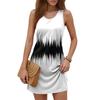 Women's Fashion Casual Print Round Neck Sleeveless Dress