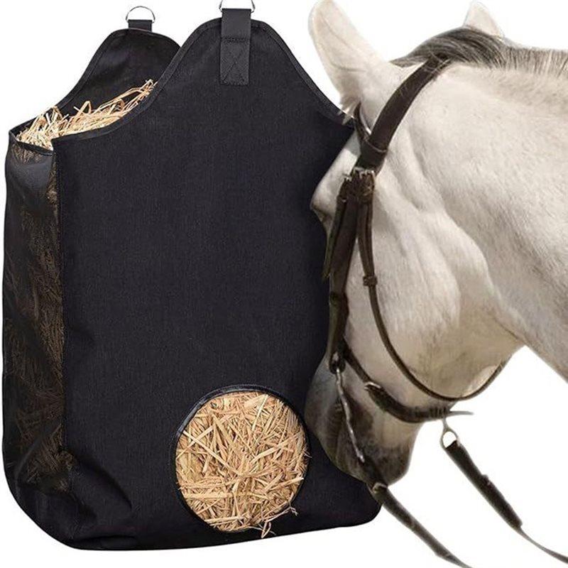 ABKP-Goat Hay Bag Nylon Cloth Slow Feed With Adjustable Strap