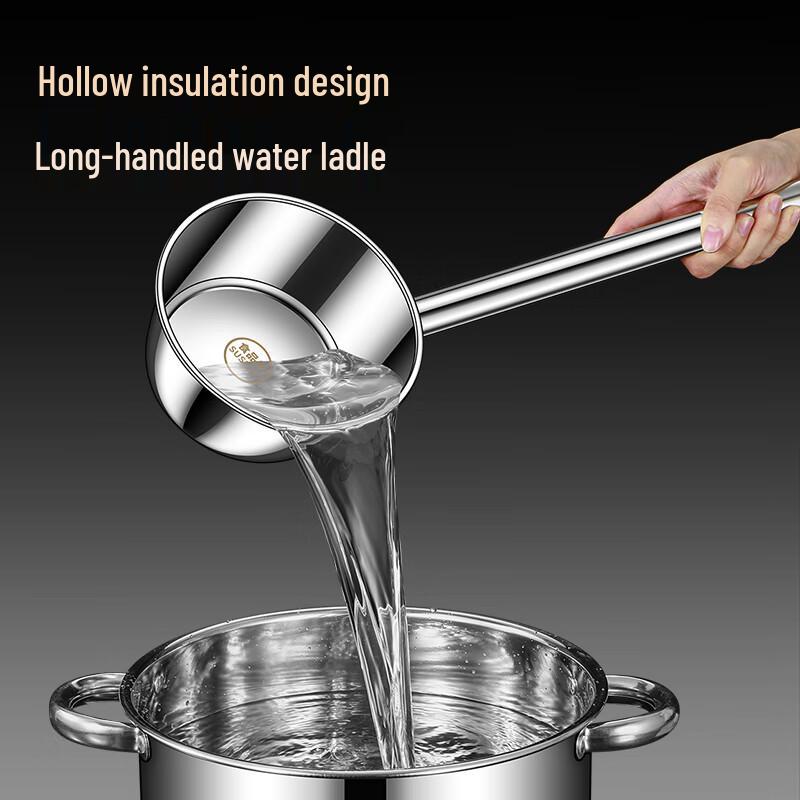 Commercial 304 Stainless Steel Long Handle Ladle
