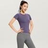 Damen Schnelltrocknendes Atmungsaktives Yoga-Set: Kurzarm-Top & Leggings