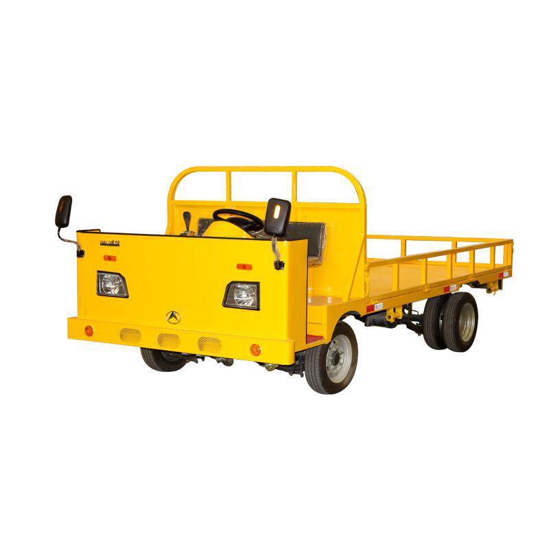 Heavy-Duty Electric Flatbed Truck for Warehouse and Transport