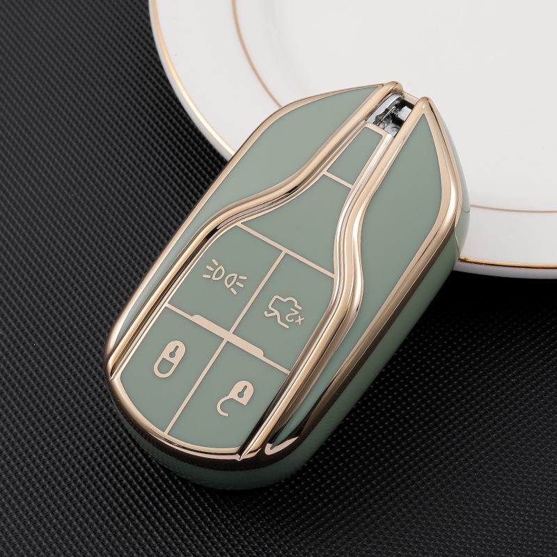 Maserati Key Cover for Levante, Levante SUV, and Ghibli - Protective Shell with Keychain.
