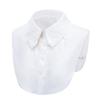 Vintage Lace Cotton False Tie Shirt Fake Collar Clothes Accessories Lapel Blouse Top