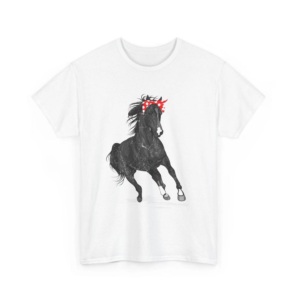 Horse Bandana Shirt, Horse Riding Equestrian Lovers Women Men Cute Shirt