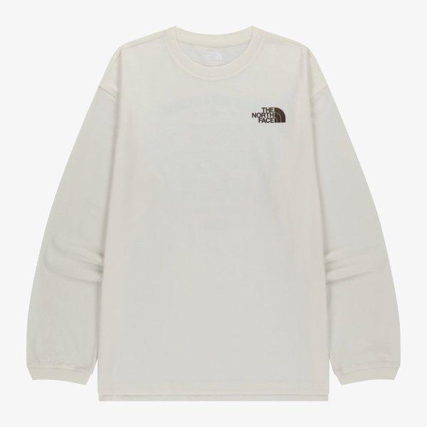 The North Face Vintage Long Sleeve Tee Cream Nt7tr51k