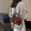 Retro bowling handbag bag women's new high-end shoulder bag fashion commuter messenger bag