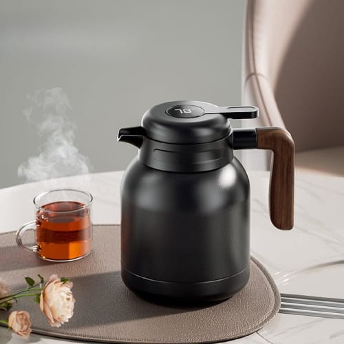 

Термос-кувшин, 24-часовая вакуумная изоляция, большая вместимость, термос-чайник, для кофе, горячей воды, офис, пикник, изолированный настольный кувшин, вакуумный из нержавеющей стали