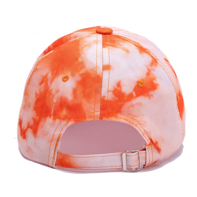 Kapelusz Hip-hop Tie Dye Ochrona przed Słońcem i Cień na Zewnątrz Czapka z Daszkiem Męska Kapelusz z Dziobem Kaczki Lato