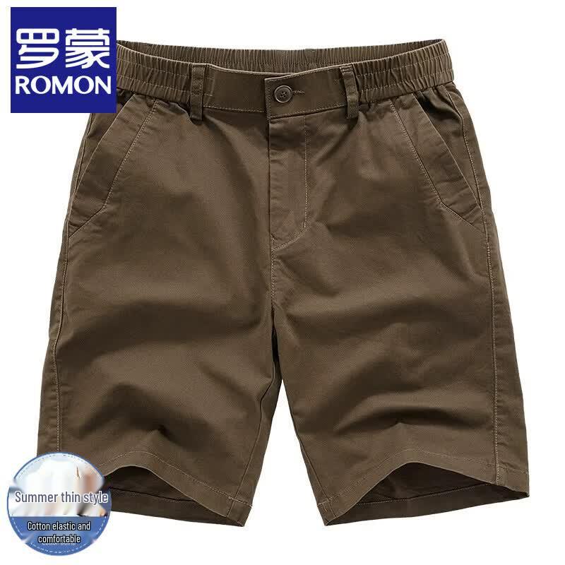 Romon Men s Loose Fit Stretch Casual Knee-Length Shorts 5XL