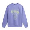 Li Ning Sports Fashion Series Round Neck Casual Pullover Printed Loose Sweatshirt Women Sweatshirt AWDW386-4