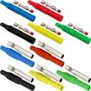 JYUNJOENG 5 Colors 4mm Banana Plugs with Insulation and Safety Pack of 10 Shielding,