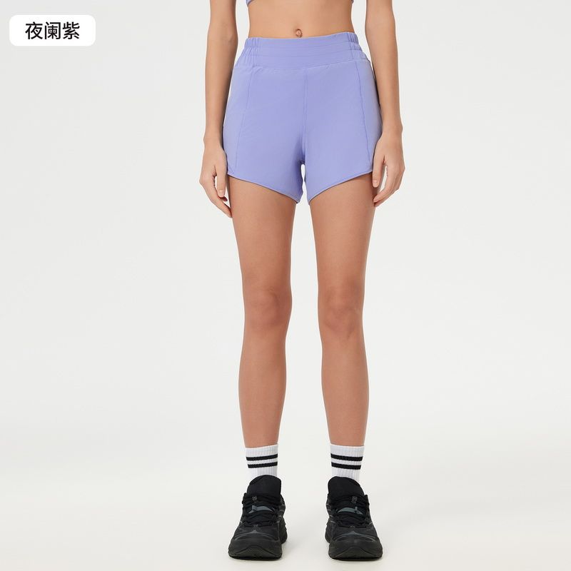 2025 Spring and Summer New Quick-Drying Sports Shorts Women's Running with Lining Training Workout Pants High Waist Yoga Shorts