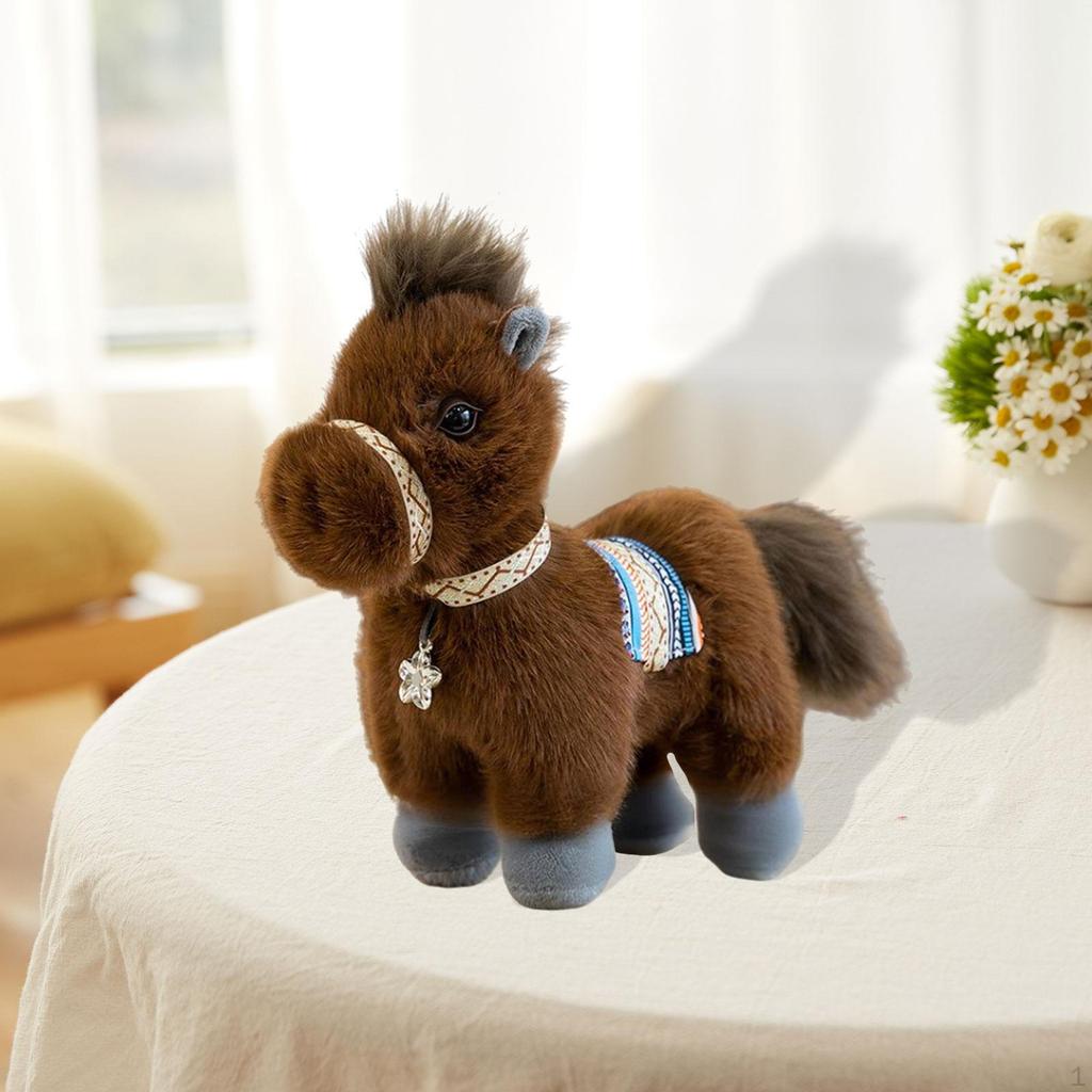 Horse Cuddly Toy Rag Doll Collectible Made of Durable . A Special Keepsake for Children's Rooms,