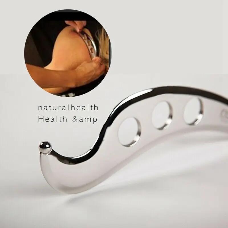Stainless Steel Gua Sha Guasha Plate Massager Tool Scraper Physical Therapy Loose Muscle Meridian Massage Machine Spa Board Tool