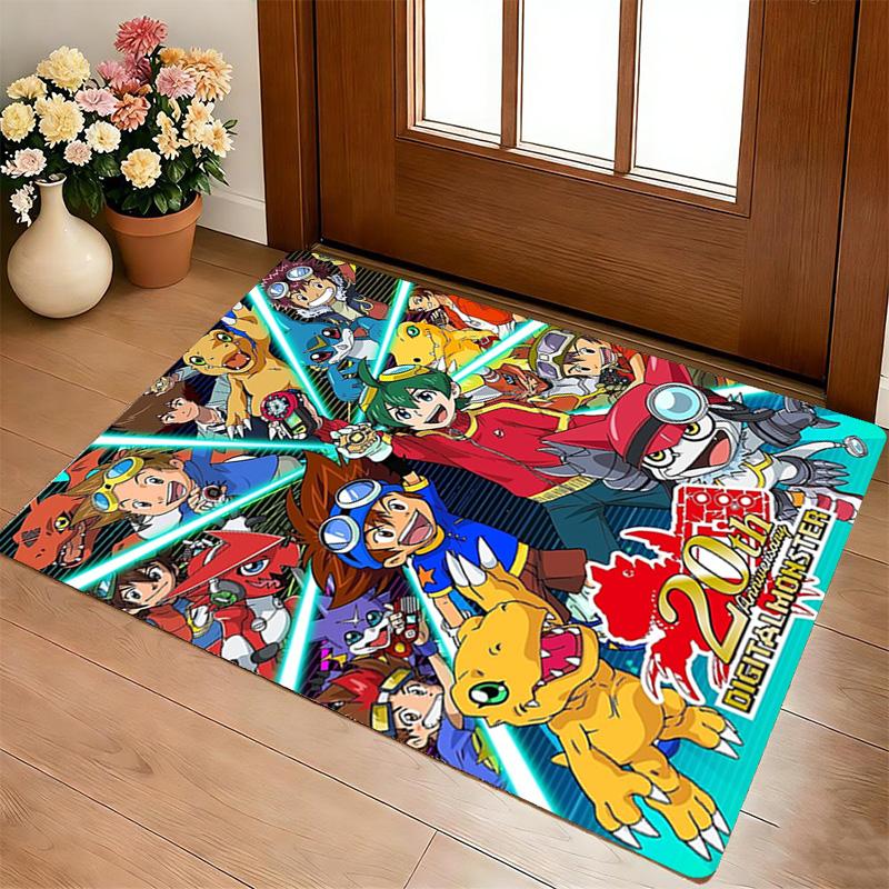 Digital Monsters Living Room Nonslip Area Rug Soft Carpet For Bedroom Game Playroom Sofa Office Home Decor Doormat Christmas Gift C9301853
