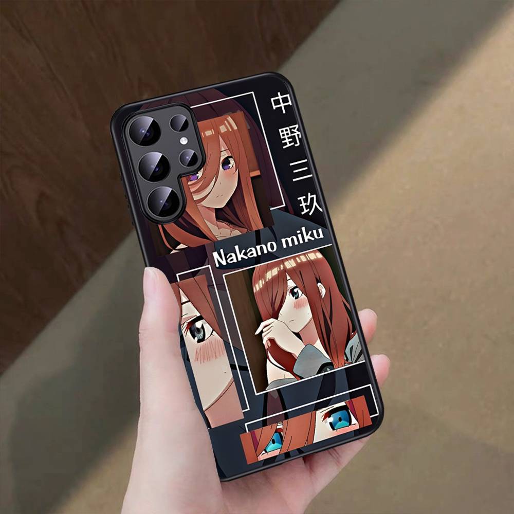 

Anime Nakano Miku Phone Case For Samsung S 24 Fe 25 Ultra Plus 20 Lite 21 30 22 23 24 22 Ultra 5G Fundas Samsung S22 5G