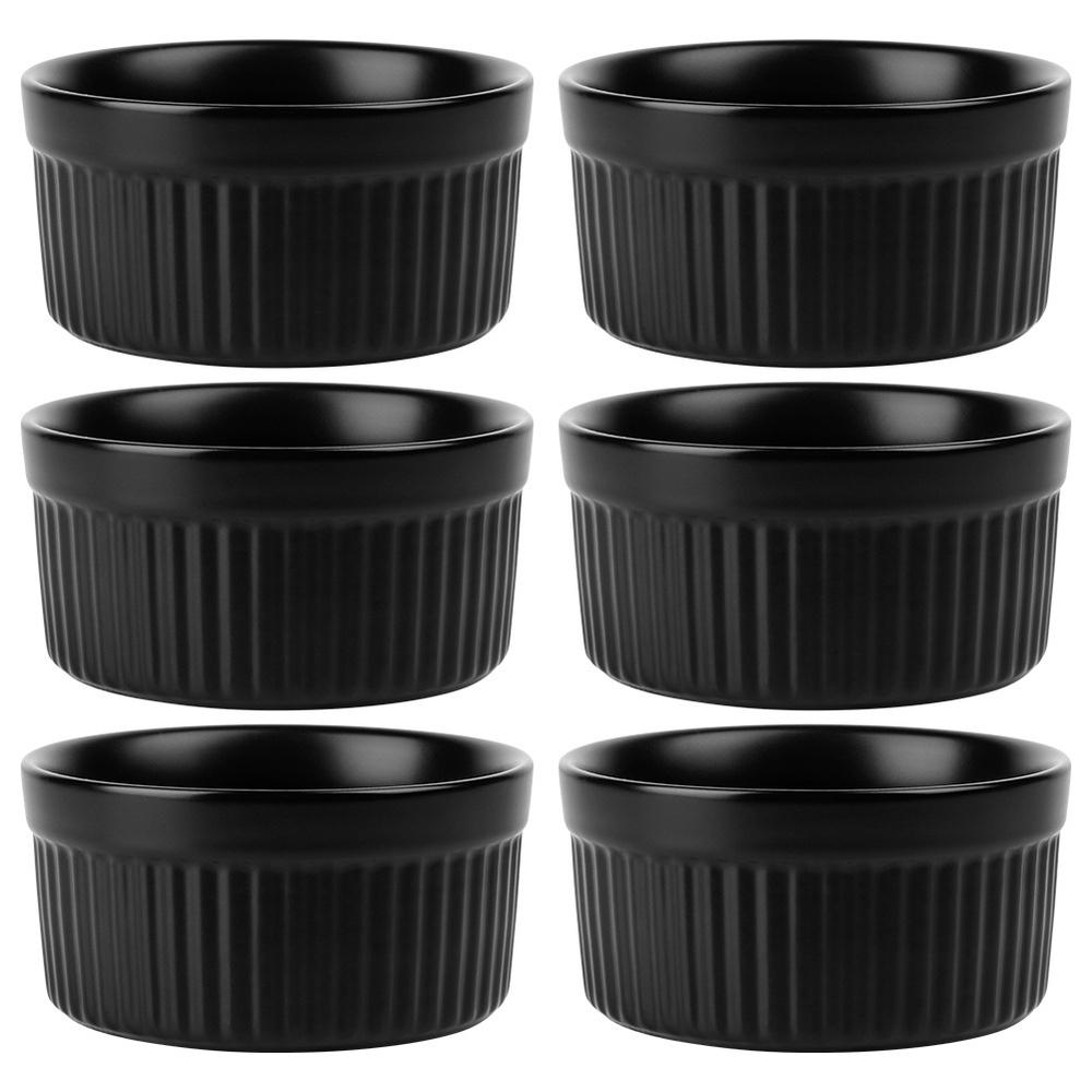 6x Ovenproof Casserole Dish Bowl Ceramic Ramekin 260 ml