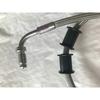 Motorcycle PTFE smooth bore stainless steel braided disc brake hoses clutch lines kits with stainless steel fittings