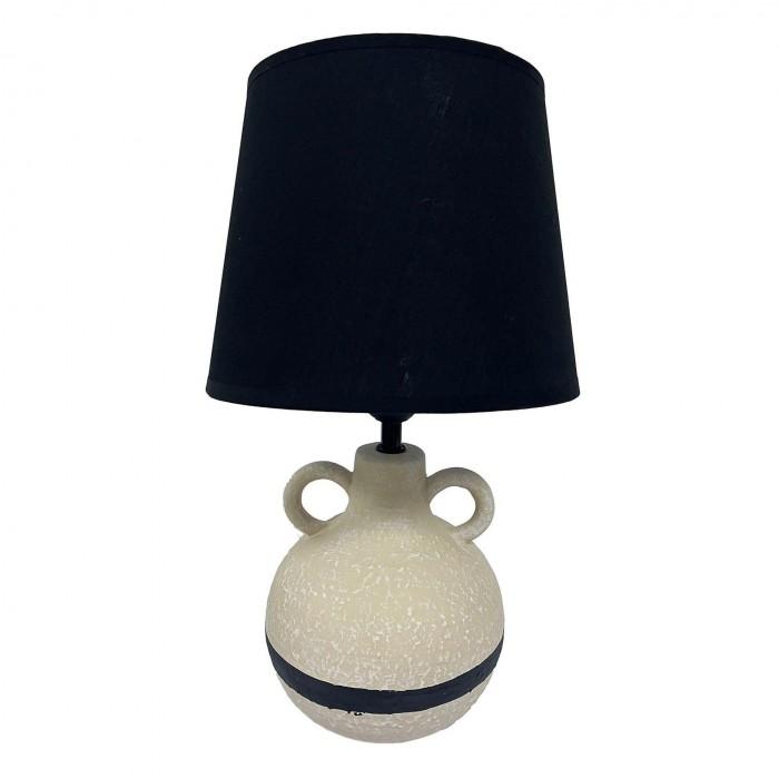 Hestia Natur & Svart Vase Lampe - 38cm