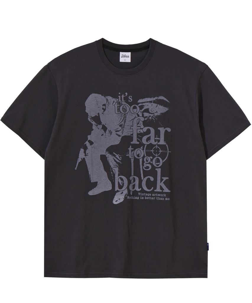 Nasttingijeubeleoldaenmi Vintage Artwork Tee_Charcoal