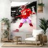 Patrick Mahomes Wall Decor Tapestry Art For Pet Memorial Birthdaywedding Party Backdrop Family Gift