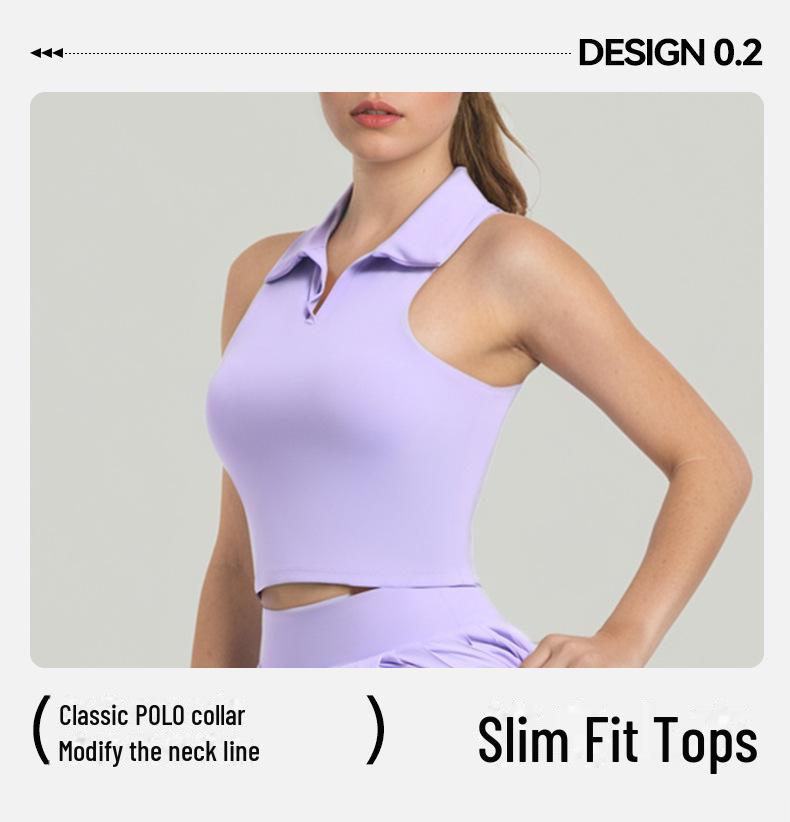 Rychleschnoucí plisovaná tenisová a jógová sukně – Nude, s ochranou proti odhalení, outdoorové fitness oblečení