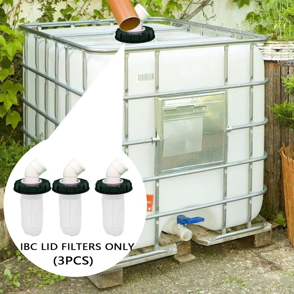 3/6Pcs 4.1x8.26 In IBC Water Tank Breathable Nylon Filter Multifunctional Rain Water Filter for Venting Ton Barrel Plastic Cover