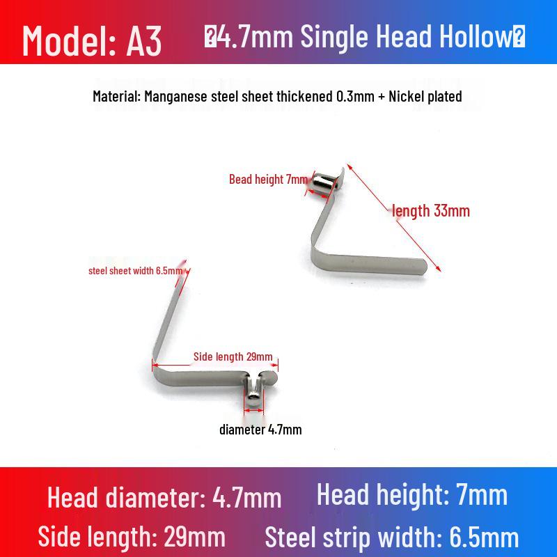 V-Shaped Spring Clip Buckle for Telescopic Tube and Tent Stroller Positioning
