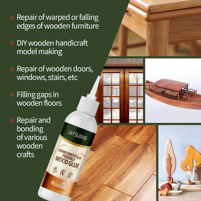 Strong Bond Wood Glue for Flooring Heavy Duty Fast Drying Adhesive for Furniture Woodworking Assembly