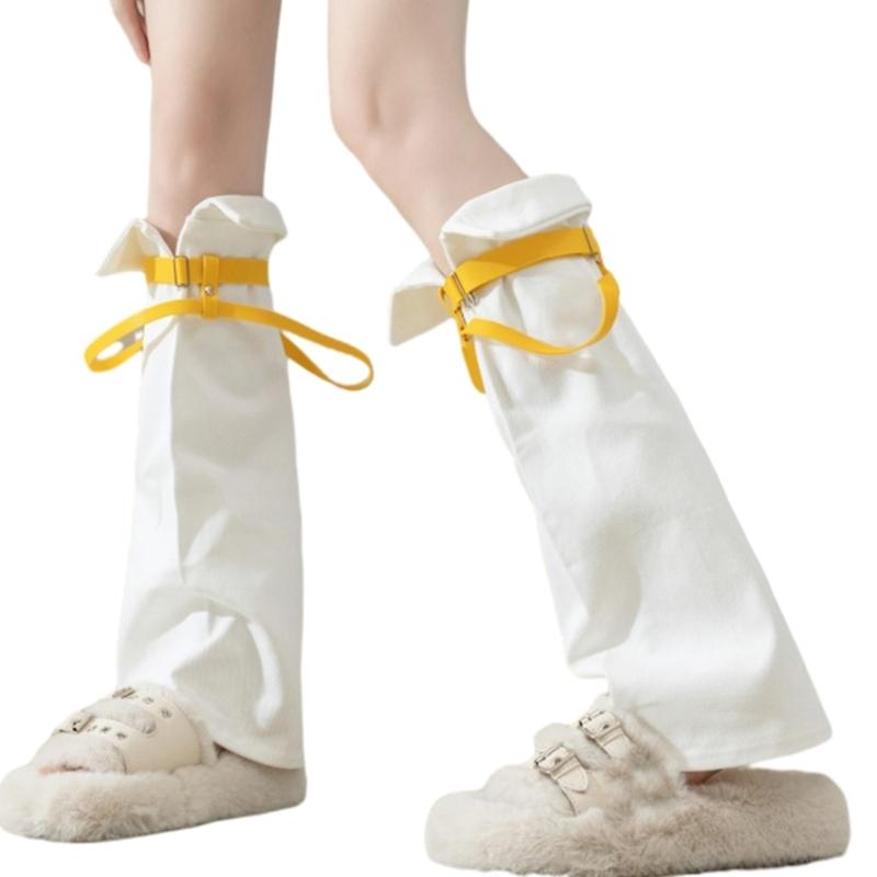 Subkultur Beinstulpen für Damen Mädchen Y2K Beinstulpen Süße Coole Lange Socken Gothic Harajuku Beinwärmer Kniehohe Socken