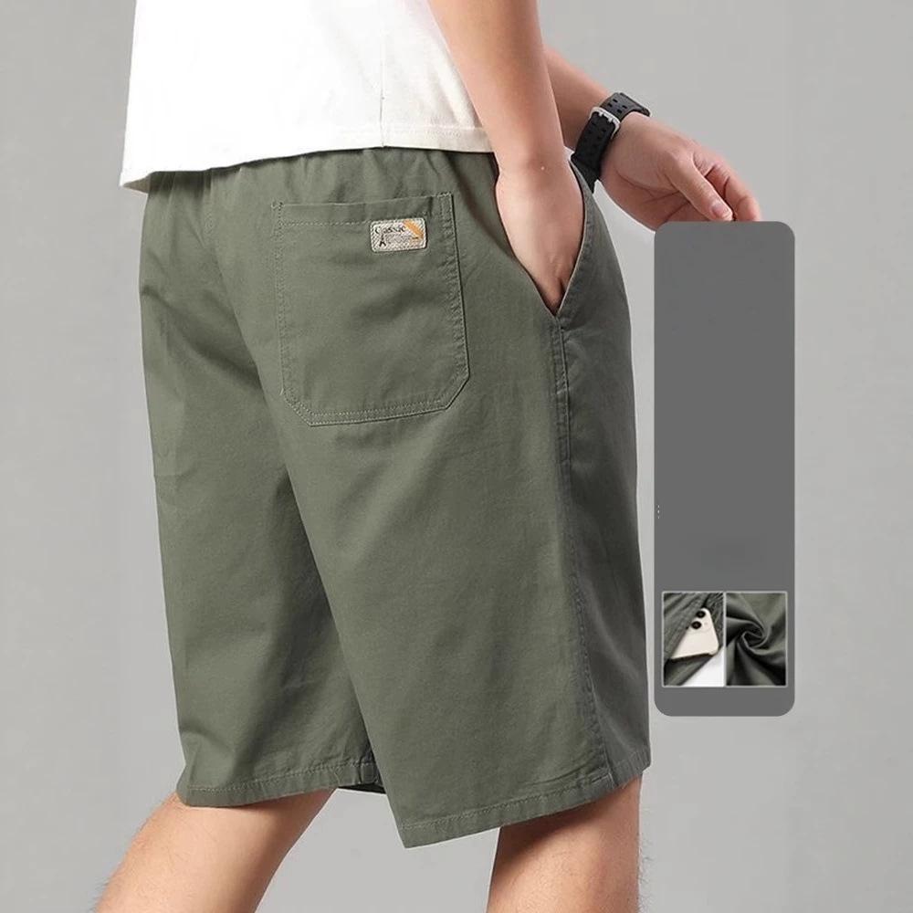 Plus Size Men's Cotton Casual Shorts Light Weight Sports Shorts Quick Drying Relaxed Fit Running Shorts Fitness