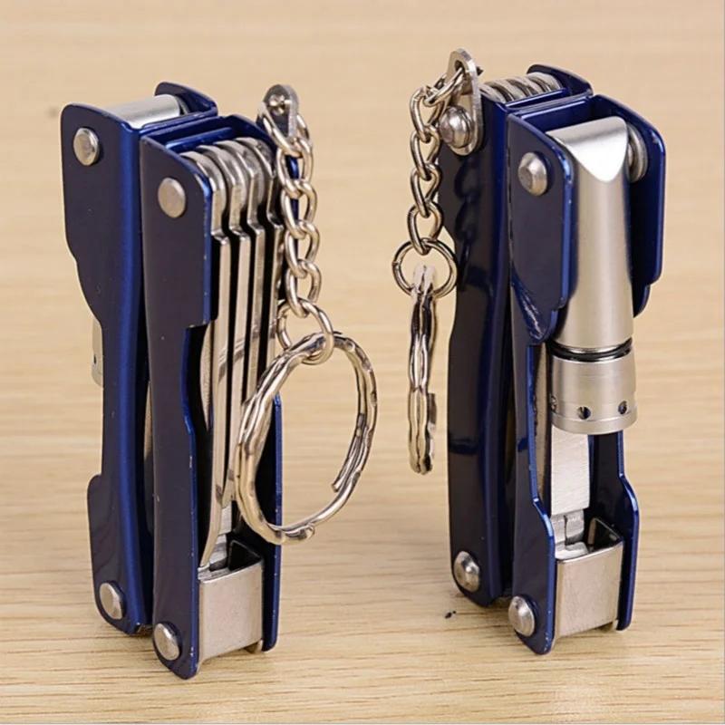 Blue Pocket Fishing Pliers Multi-Purpose Fishing Tool LED Flashlight Tool for Camping Multi Tools