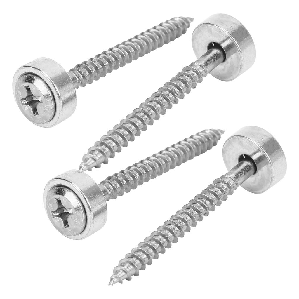 4 Sets Guitar Neck Joint Bushing Set Metal Ferrule Bolt with Screw Accessory for Electric Bass