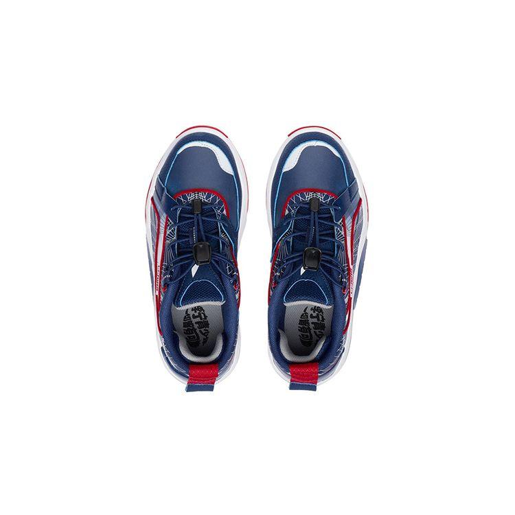 Li-Ning Leave White Reflective Shock Absorption Non-Slip Wear-Resistant Low-Top Kids Running Shoes Kids Running Shoes Blue YKCR124-11