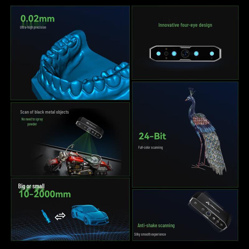 CREALITY3D CR-Scan Otter Handheld 3D Scanner CN Plug (adapter Included)
