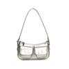 French niche underarm bag women's summer 2025 new trendy fashion shoulder locomotive bag texture portable oblique span bag