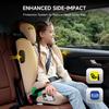 Leon Highback Booster Seat, ISOFIX, i-Size R129, 100-150cm, 3-12 Years, Seatbelt Clip (Pink)