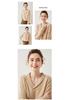 European Women's V-Neck Cashmere Knit Sweater - Thick, Versatile, Short Base Layer