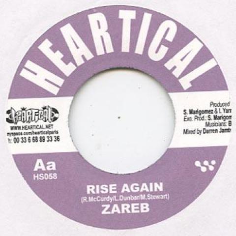 

7inch Record JOSEPH COTTON / ZAREB - Gone Clear / Rise Again HS058 Heartical 2011 Europe Reggae, Ska & Dub